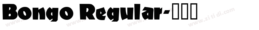 Bongo Regular字体转换